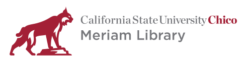 Meriam Library logo, click to return to Homepage