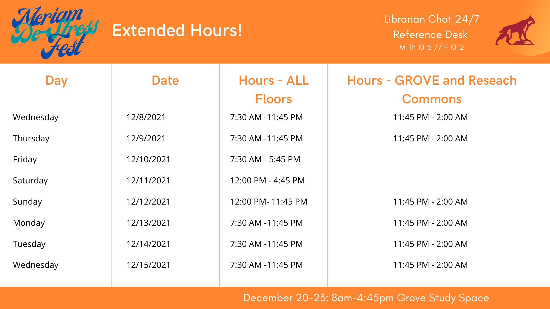 Extended Hours 2021