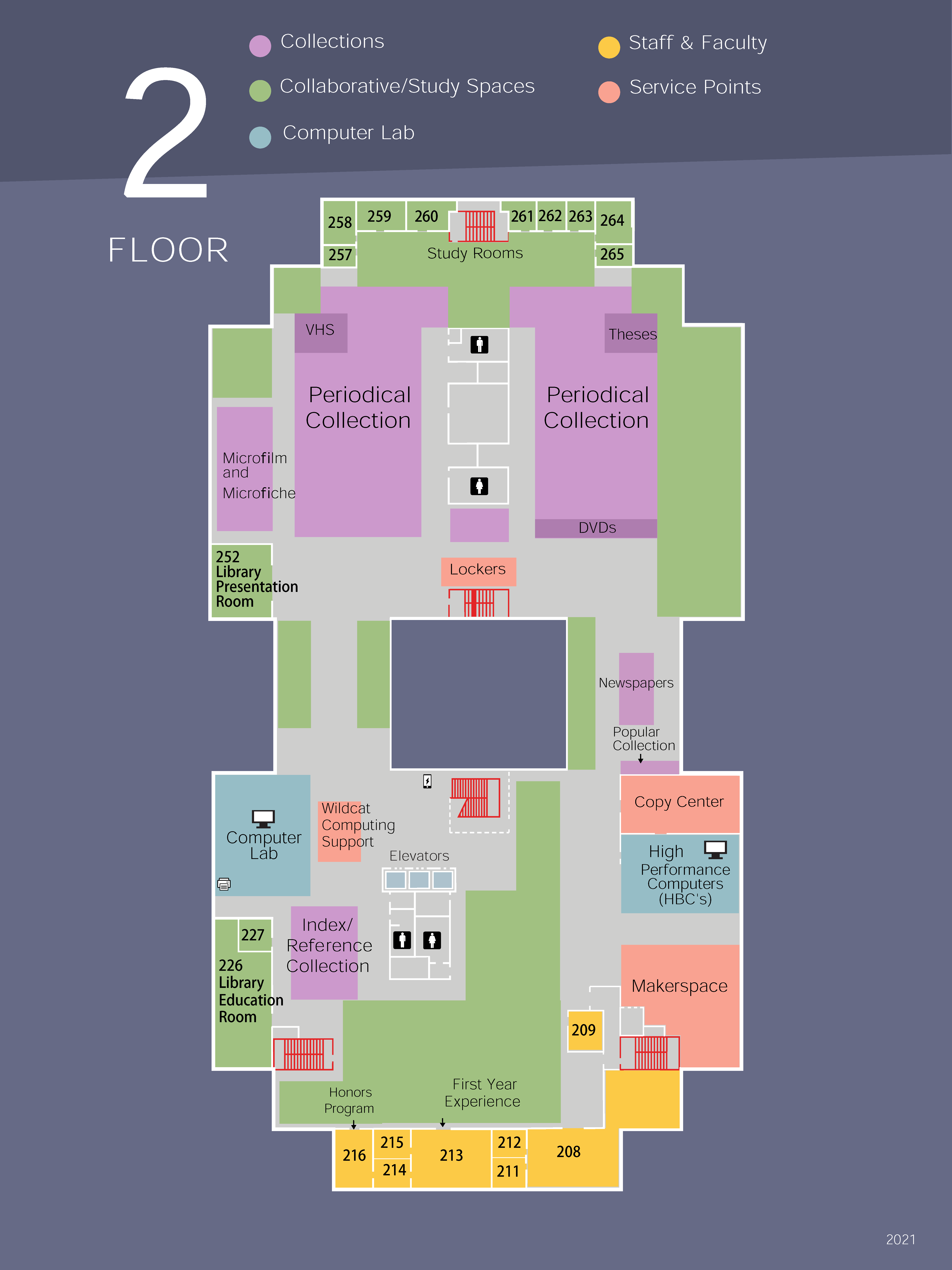 Map of the first floor