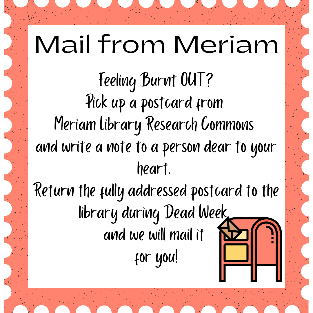Meriam Library sends your mail