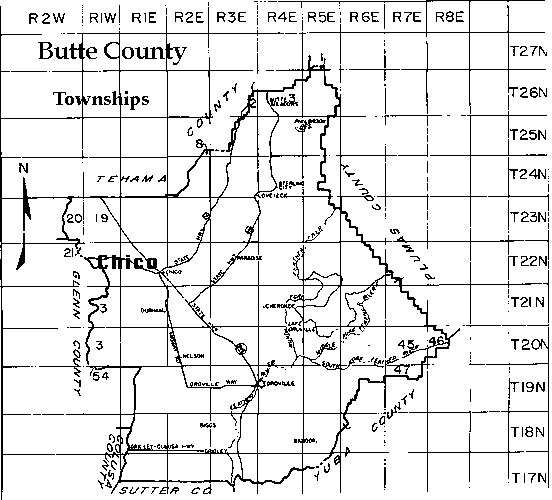 Butte County Parcel Maps  Cities And Towns Map