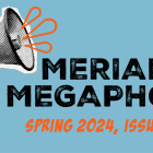 Hand holding megaphone with the words Meriam Megaphone