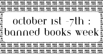 Banned Books week Oct 1-7