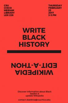 Wikipedia edit-a-thon Write Black History