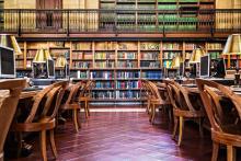 Photo of a library reading room