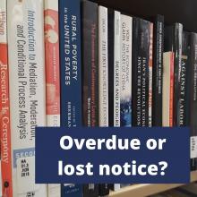 Lost or overdue notice image Lost or overdue notice image