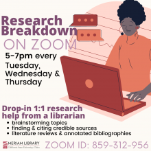 research breakdown student researching
